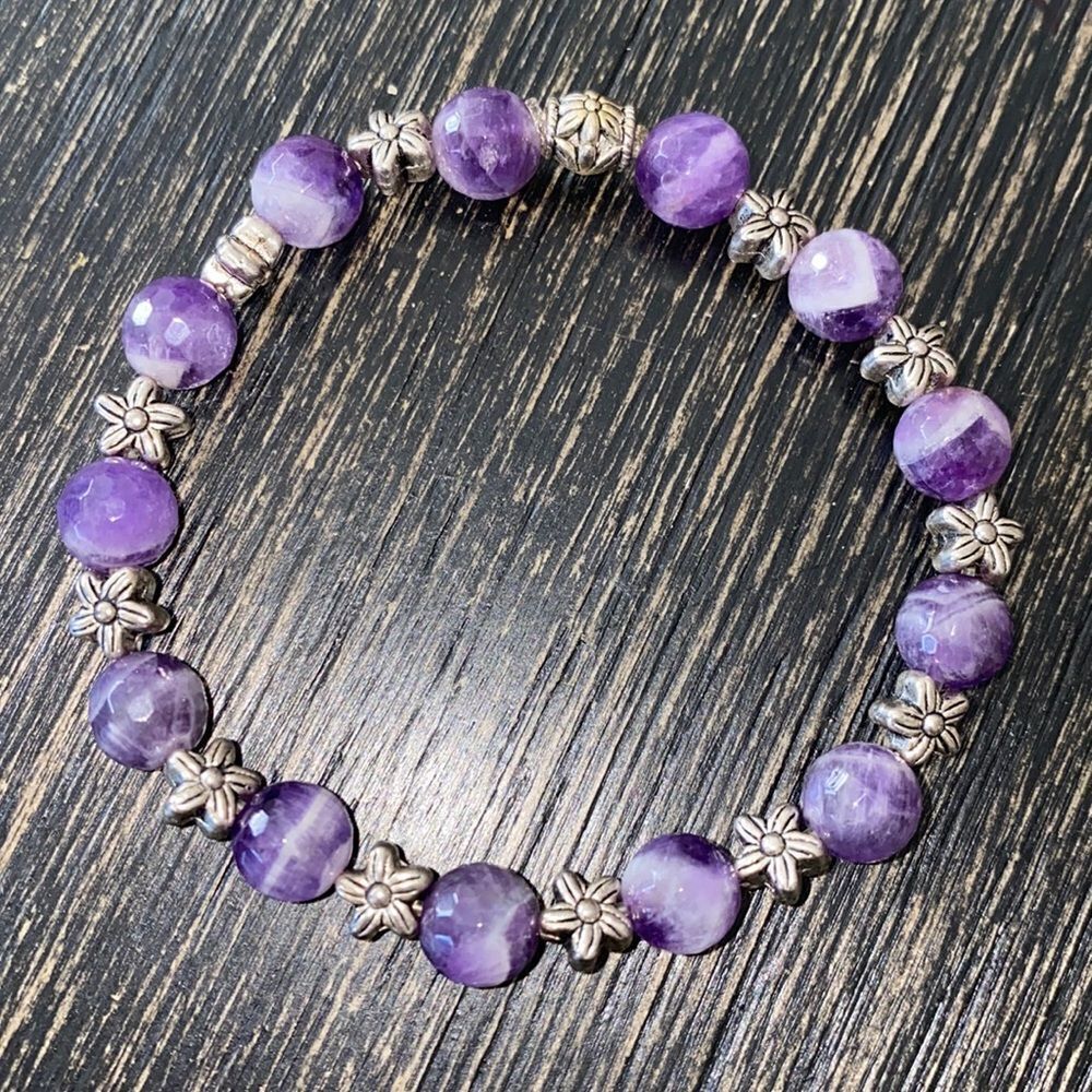 Amethyst Handmade bracelet.